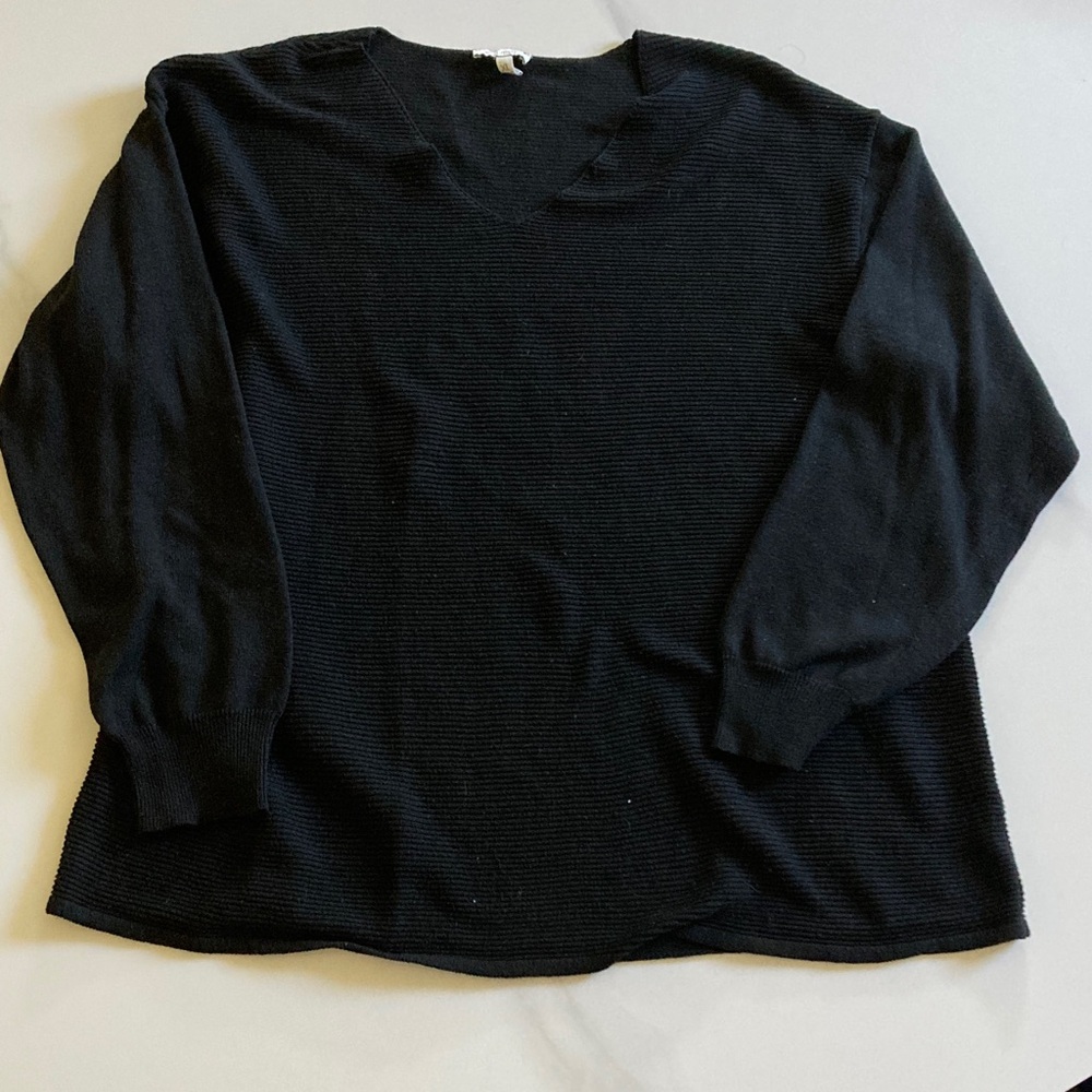 Ella Moss Black V-Neck Sweater